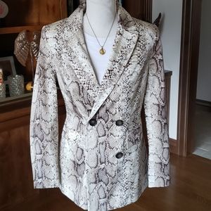 Snake Print Bar 111 Blazer